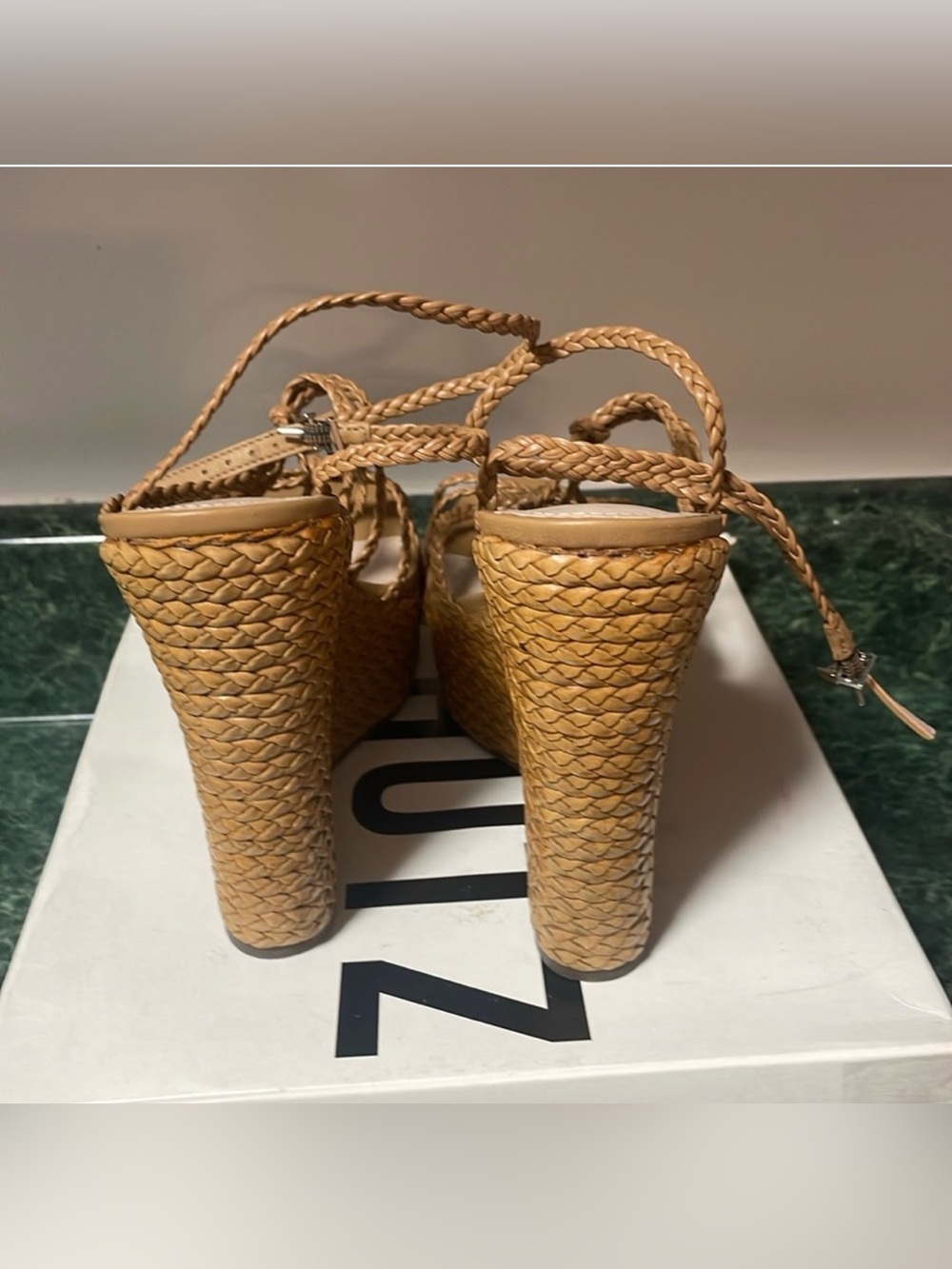 SCHUTZ Women Wedge Heel Sandals 8.5 - Picture 5 of 6